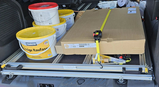Campingbox für Handwerker: So kann Kastenkiste als mobiles Büro und Schlafplatz dienen - Campingbox mit Lattenrost für Transporter & Vans | Kastenkiste.de