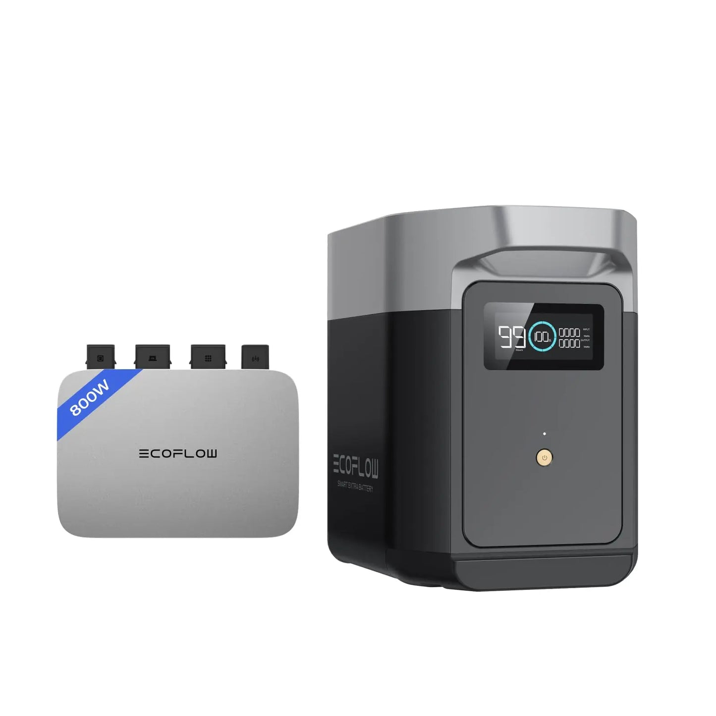 EF ECOFLOW DELTA 2 Tragbare Powerstation 1024Wh, Solar Generator LiFePO4-Batterie, erweiterbarer Kapazität bis zu 3kWh, Schnellladung von 0-80% in 50 Mins, Notstromaggregat für Camping, Wohnmobile