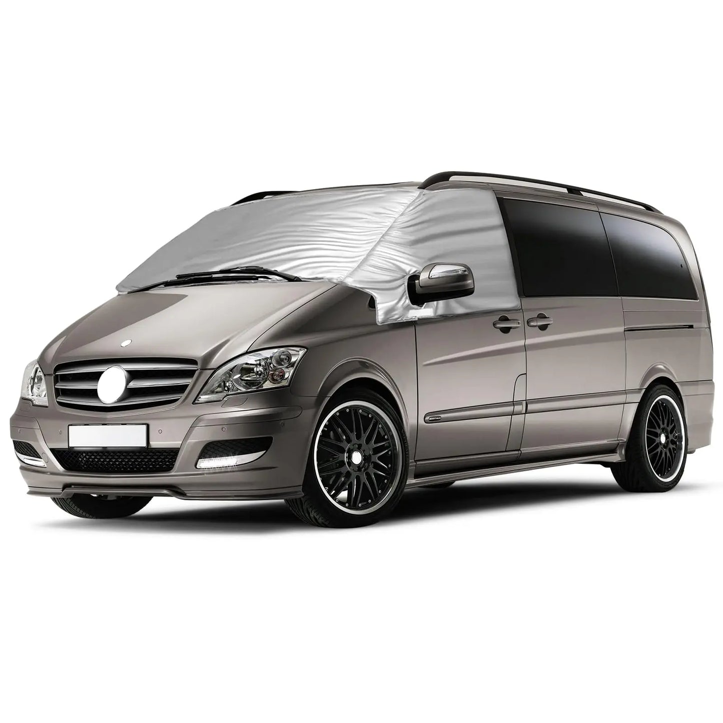 Auto Windschutzscheiben Abdeckung für Ford Transit Custom 2012-2024, 600D Frontscheibe Abdeckung Frontscheibe Wrap Cover Wasserdicht Wetterfest Anti Frost Frontscheibenabdeckung ,Scheibenabdeckung