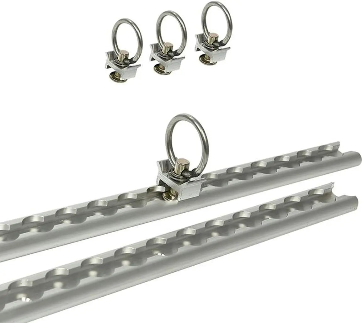 ProPlus 342178 Set Zurrschienen 2 x 60cm mit 4 Zurrösen