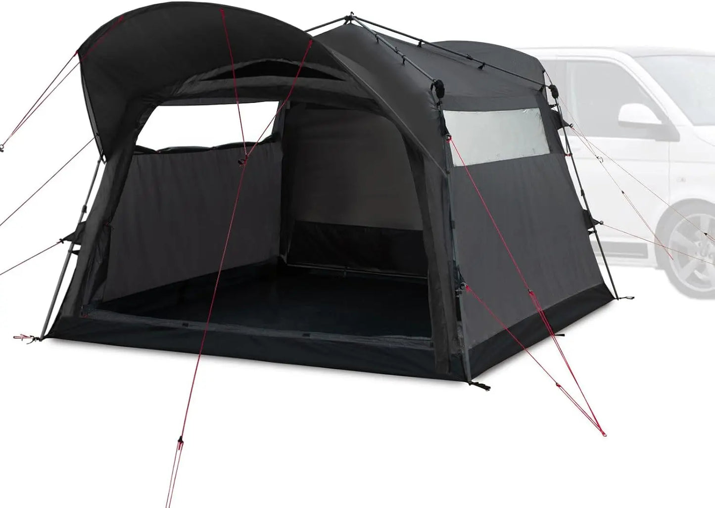 qeedo Quick Motor Free - Das freistehende Busvorzelt mit Quick-Up Schnellaufbau-System - Campingzelt als Vorzelt für Auto, Bus, Wohnmobil, Camper - vielseitig montierbar, groß, geräumig, wasserdicht