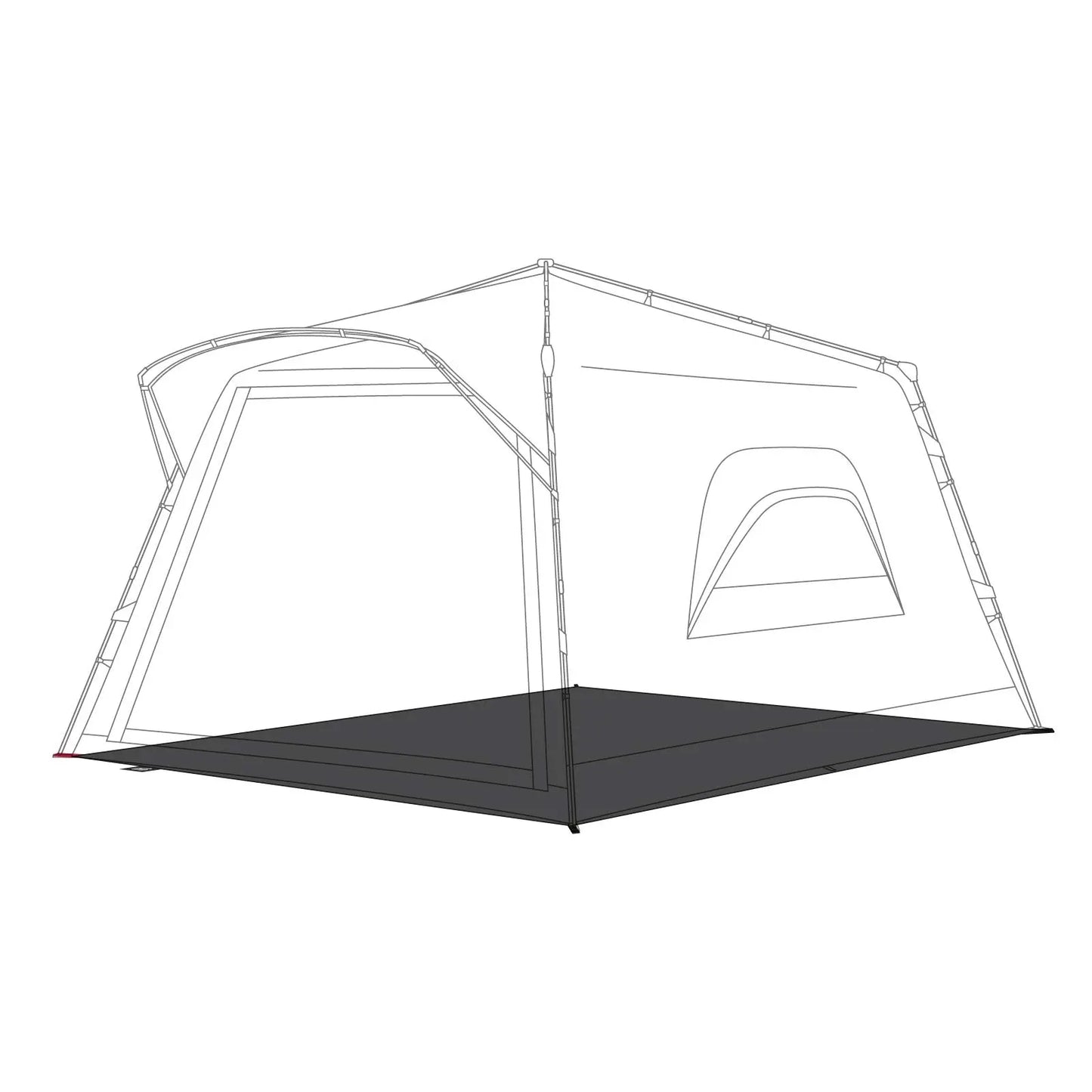 qeedo Zeltunterlage Quick Villa 5 Familienzelte und Quick Motor Busvorzelte, Groundsheet, Schutz vor Nässe u. Schmutz