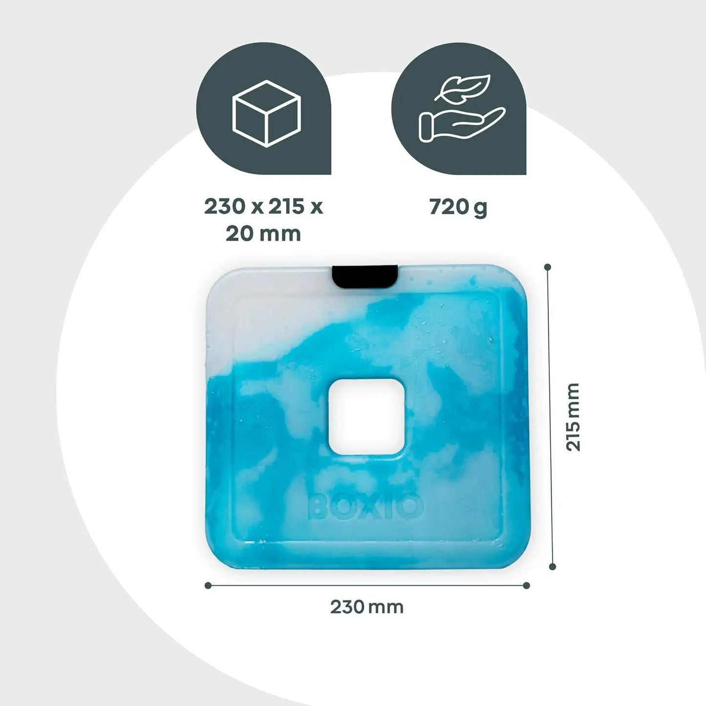 BOXIO - COOL Pack: 1-3 Kühlakkus passend für BOXIO COOL für effiziente Kühlung der Kühlbox, Kühltasche - Wiederverwendbare Kühlpacks für Camping & Outdoor Aktivitäten