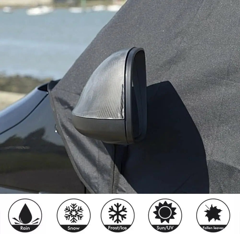 Auto Windschutzscheiben Abdeckung für Ford Transit Custom 2012-2024, 600D Frontscheibe Abdeckung Frontscheibe Wrap Cover Wasserdicht Wetterfest Anti Frost Frontscheibenabdeckung ,Scheibenabdeckung