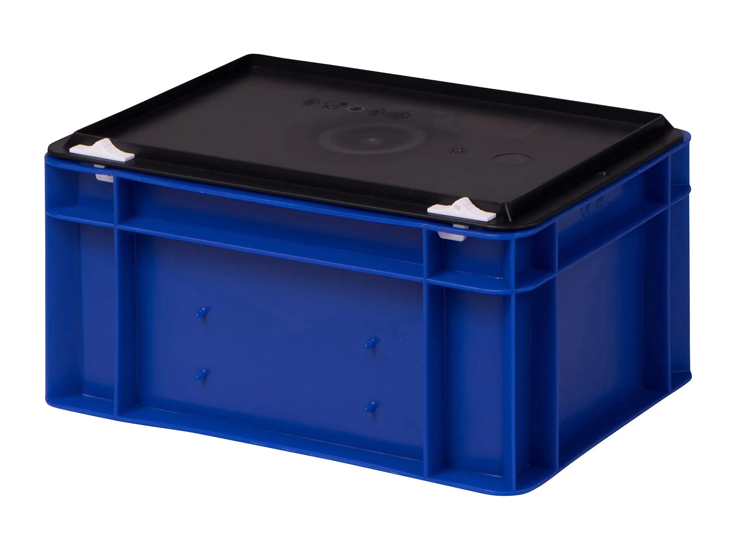 1a-TopStore Stabile Profi Aufbewahrungsbox Stapelbox Eurobox Stapelkiste mit Deckel, Kunststoffkiste lieferbar in 5 Farben und 21 Größen für Industrie, Gewerbe, Haushalt (rot, 60x40x22 cm)