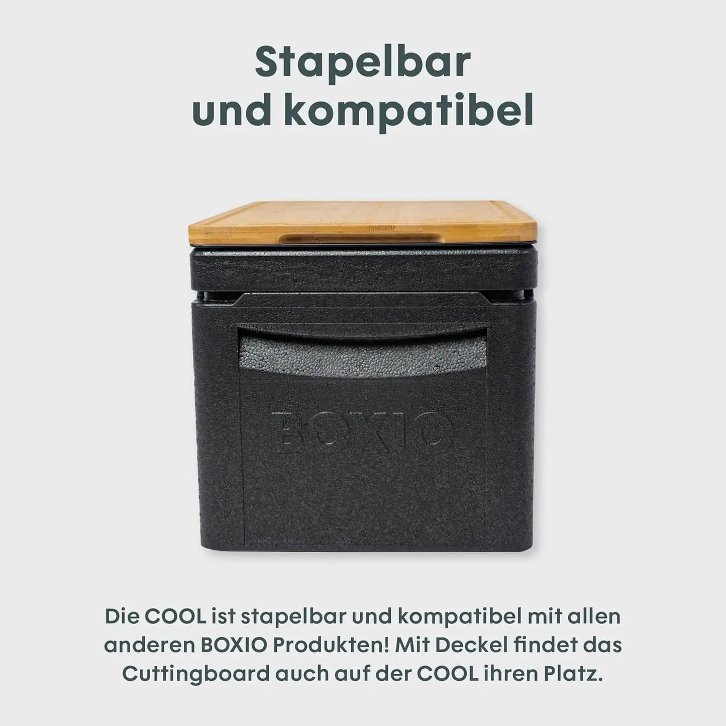 BOXIO - COOL: Kühlbox für Camping ohne Strom - Perfekte Kühltruhe mit unterschiedlichen Temperaturzonen Dank den BOXIO Kühlakkus - Thermobox für optimale Kühlung & Warmhaltung