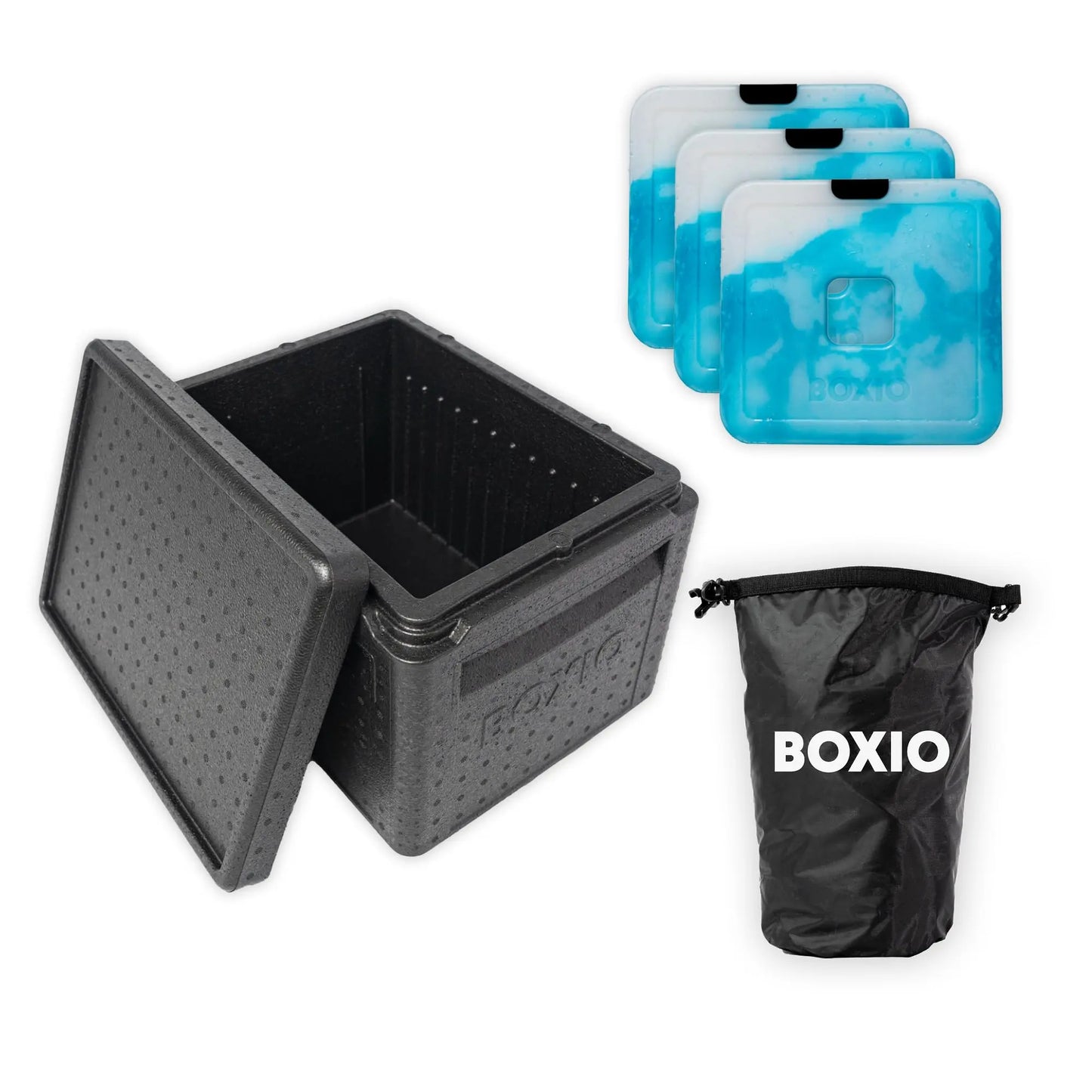 BOXIO - COOL: Kühlbox für Camping ohne Strom - Perfekte Kühltruhe mit unterschiedlichen Temperaturzonen Dank den BOXIO Kühlakkus - Thermobox für optimale Kühlung & Warmhaltung