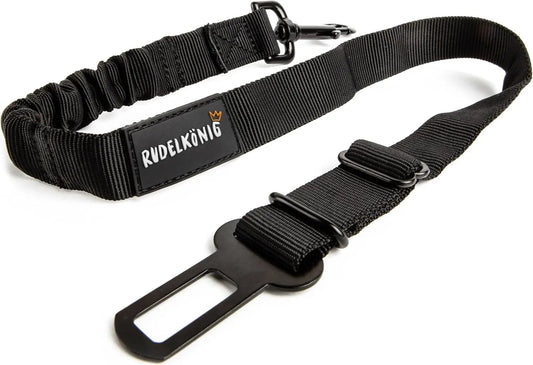 Hundegurt fürs Auto - Verstellbarer Anschnallgurt - Sicherheitsgurt mit Rückdämpfung für alle Hunderassen & Autotypen