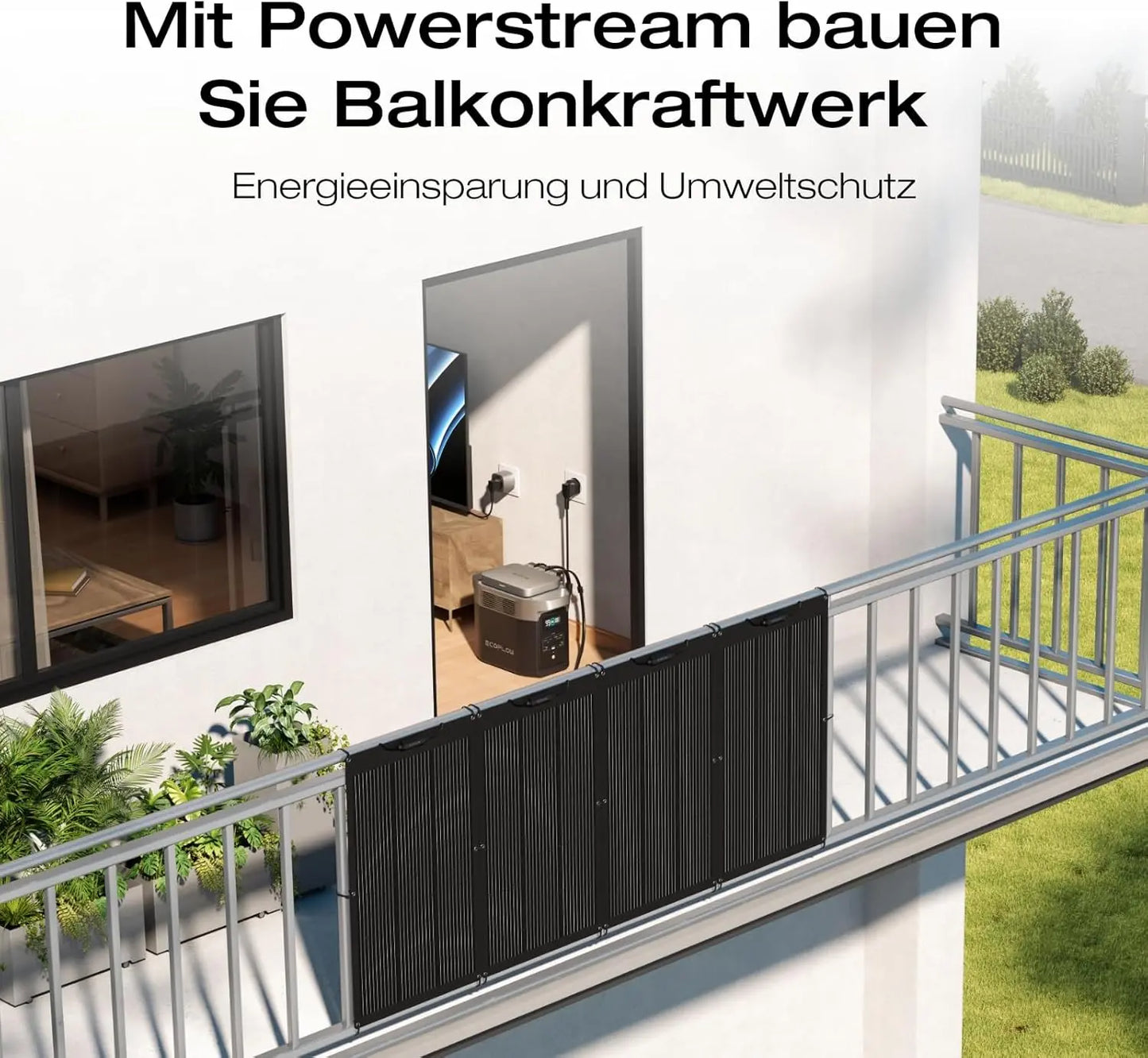 EF ECOFLOW DELTA 2 Tragbare Powerstation 1024Wh, Solargenerator erweiterbarer Kapazität bis zu 3kWh, für Camping, Wohnmobile, Kleine Verpackungsmängel, Produkt unbenutzt(Generalüberholt)