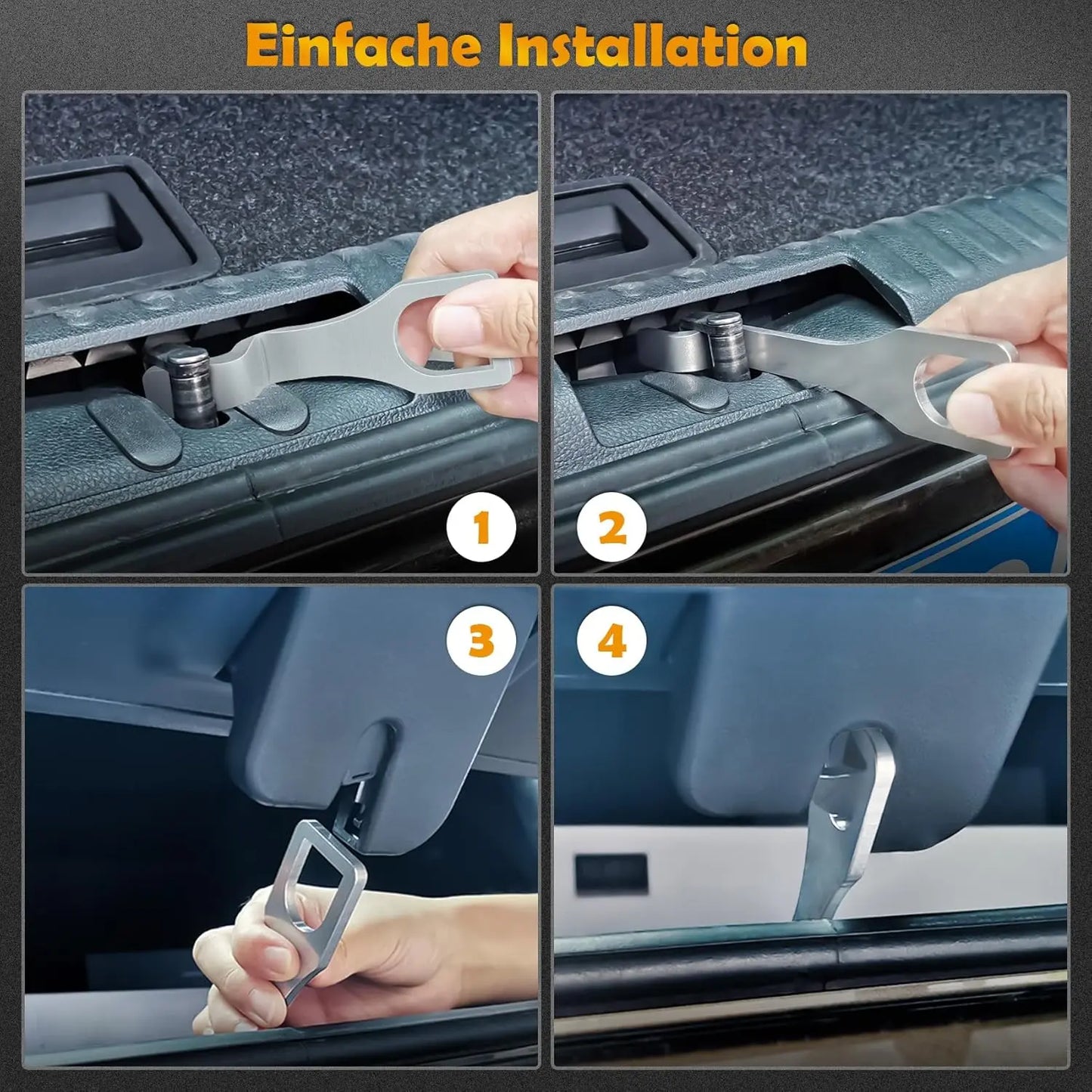 10CM Edelstahl heckklappenaufsteller passend für VW T5 T6 Bus/California/Camping/Multivan mit Heckklappe, Auto Heckklappen Aufsteller Heckklappenhalterung für frischluft