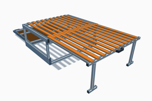 BRUNO – Das modulare Bett für deinen Transporter & Bus - Campingbox mit Lattenrost für Transporter & Vans | Kastenkiste.de