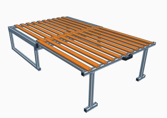 BRUNO – Das modulare Bett für deinen Transporter & Bus - Campingbox mit Lattenrost für Transporter & Vans | Kastenkiste.de