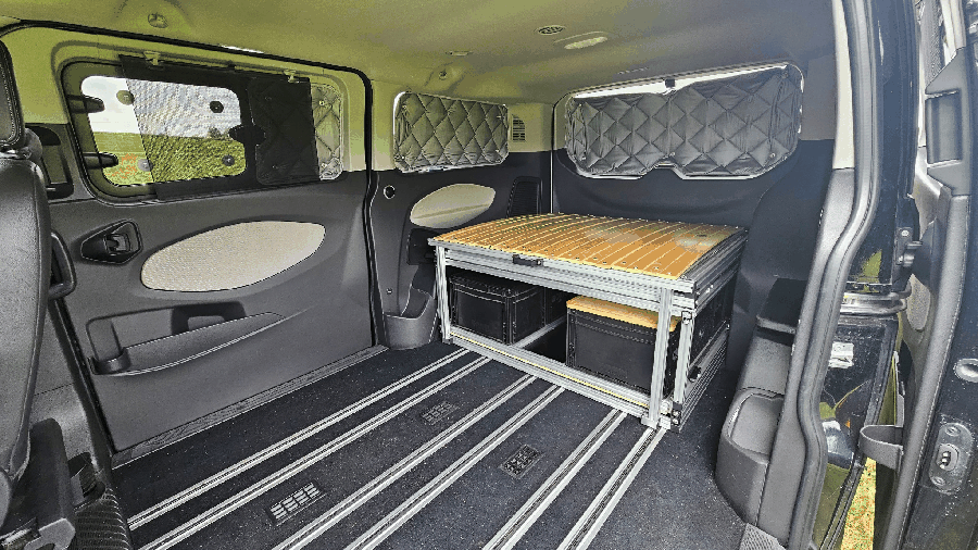 KARL - die Campingbox mit dem klappbaren Bettmodul! zwei K´s