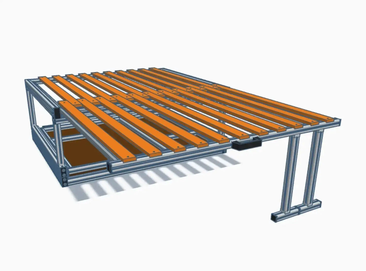 CARLOS – Campingbox mit Heckauszug & faltbarem Bettauszug - Campingbox mit Lattenrost für Transporter & Vans | Kastenkiste.de
