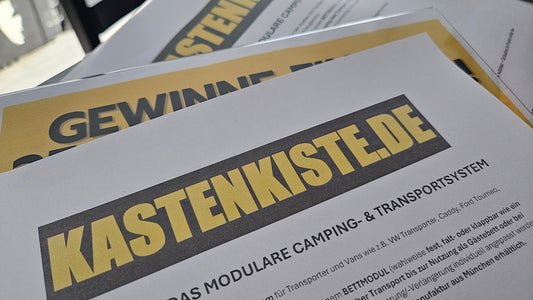 Messe-Vorbereitungen bei KASTENKISTE Campingbox für die AFAIR Augsburg