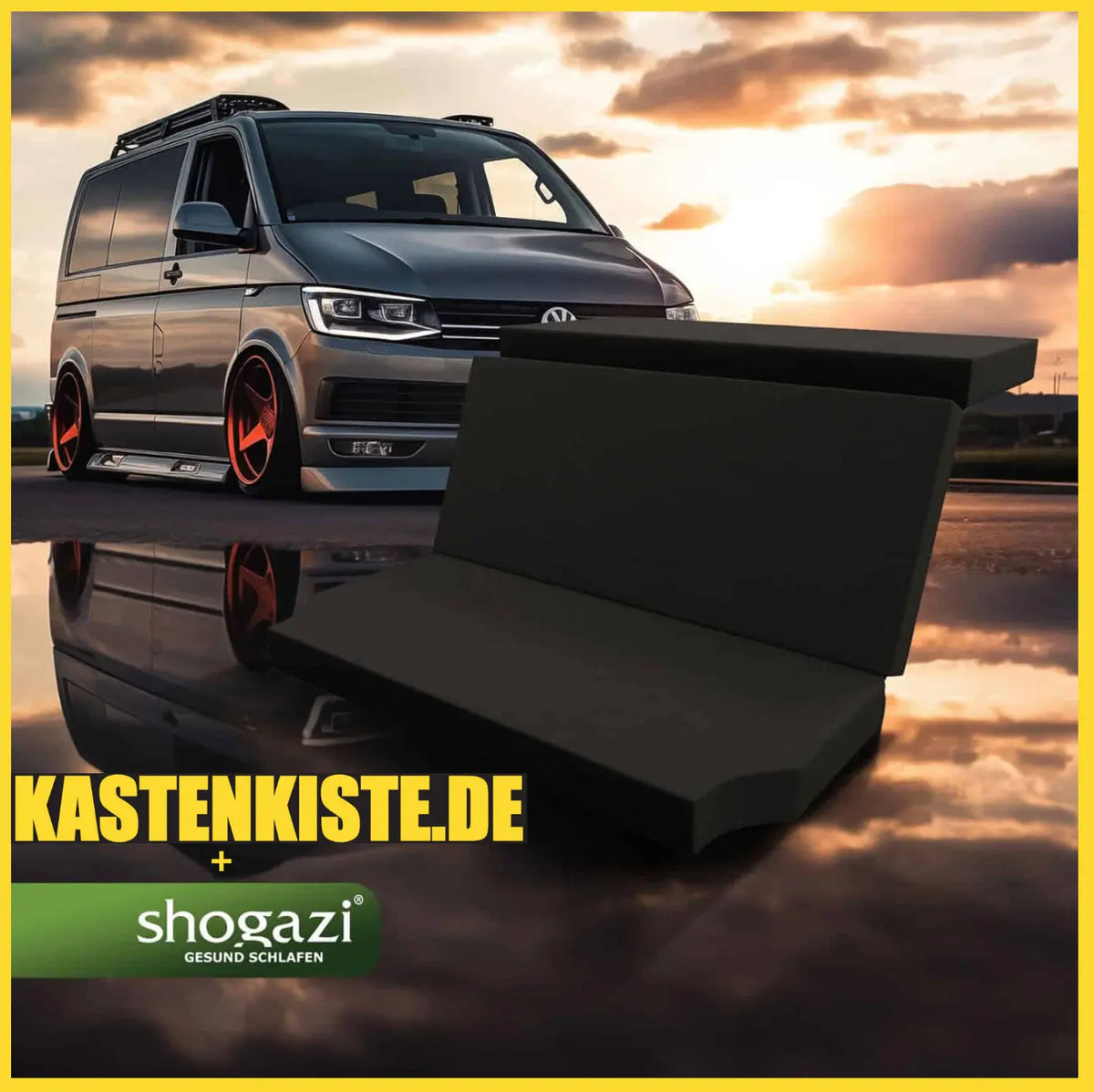 Campingbox von Kastenkiste mit Matratzen vom Testsieger