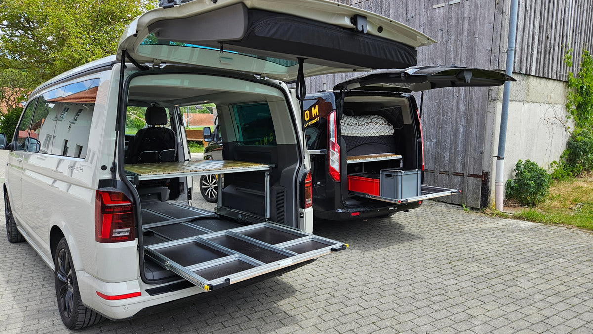 Campingbox Kastenkiste im VW T6.1 & Ford Tourneo Custom
