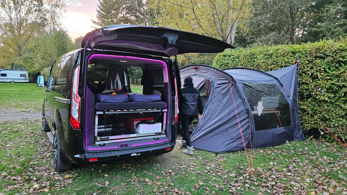 Campingbox KASTENKISTE im Ford Tourneo Custom