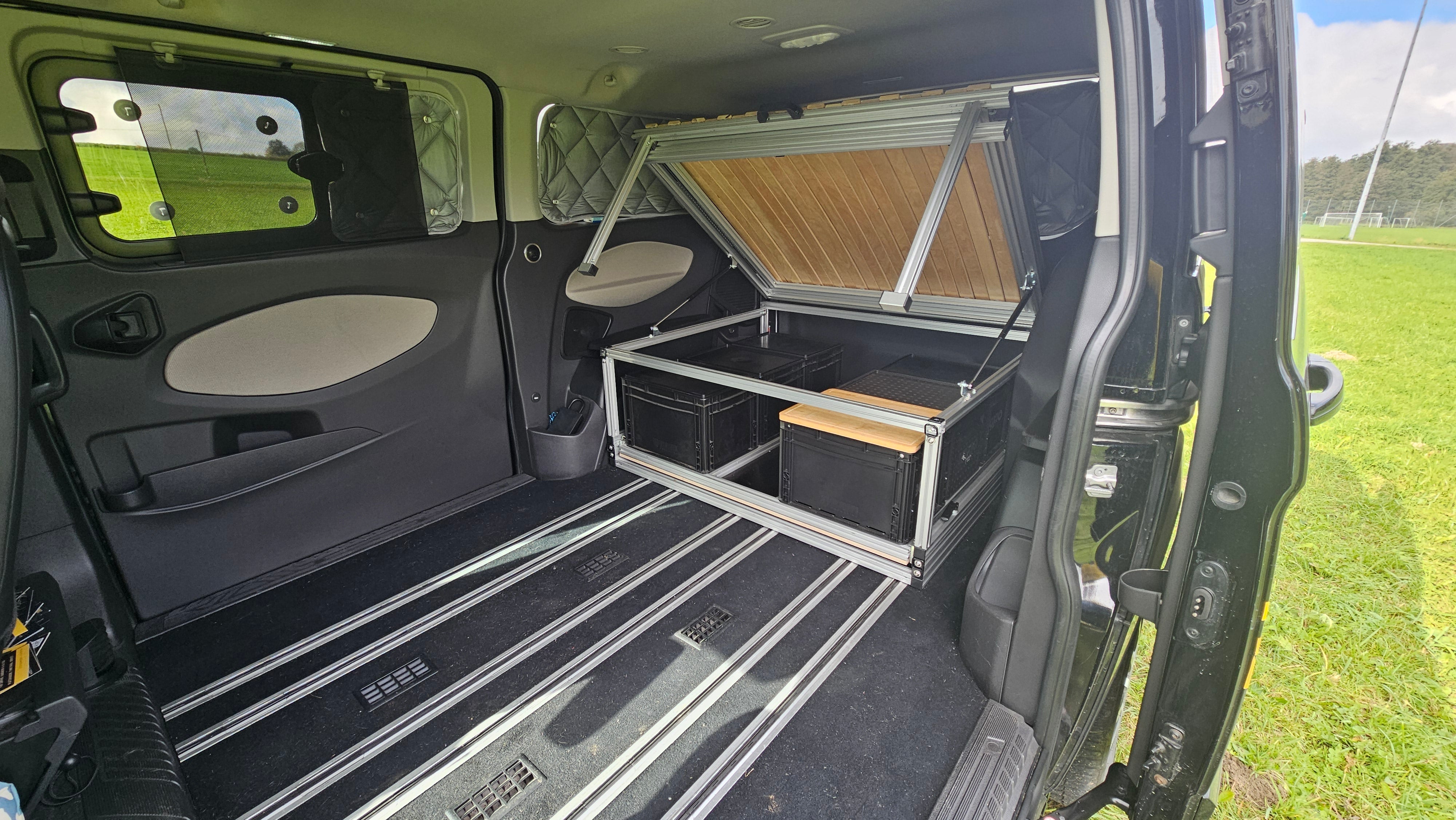 KARL - die Campingbox mit dem klappbaren Bettmodul! zwei K´s