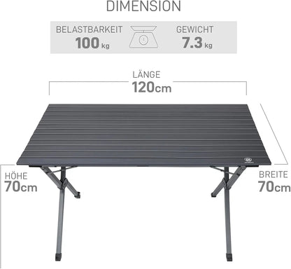campingtisch höhe Flexibler Klapptisch 120x70CM für Camping von EVER ADVANCED