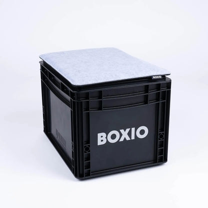 BOXIO - Sit: Sitzkissen Filz 40x30 cm Toilet Wash Zubehör - Camping Zubehör - Eurobox Wash Zubehör - Filzkissen Stuhlauflage & Stuhlpolster - Trenntoilette Camping Komfort