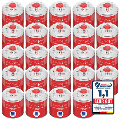 3X Propan Butan Gaskartuschen 450g einsetzbar für Weber Grills Q100/1000-Serien, Schraubkartusche Eurogewinde 7/16", Ventilkartusche 809ml mit Sicherheits-Verschlussautomatik
