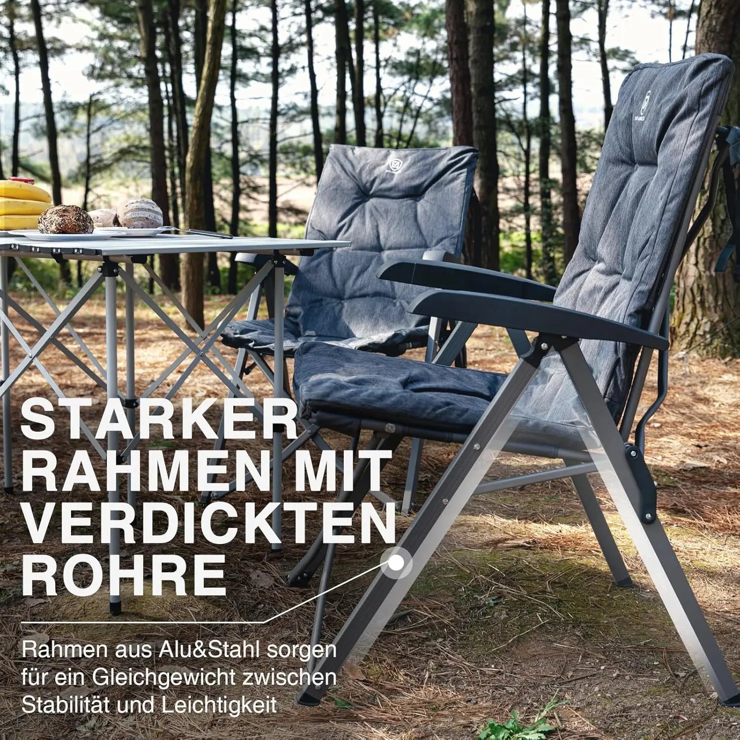 campingstuhl ever advanced EVER ADVANCED Campingstuhl Faltbar Rückenverstellbar in 4 Positionen