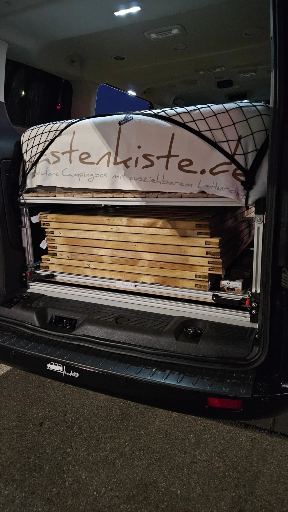 ALOIS - Der Heckauszug fürs Campingbox System - Campingbox mit Lattenrost für Transporter & Vans | Kastenkiste.de