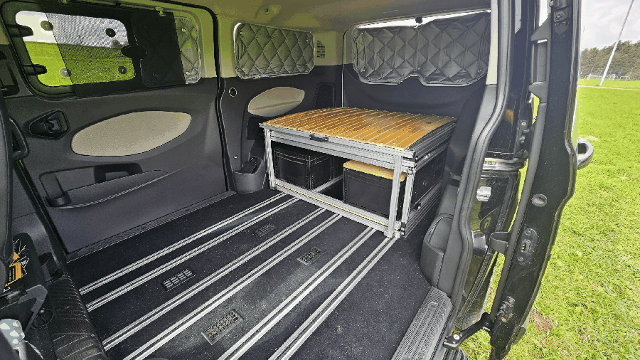 KARL - die Campingbox mit dem klappbaren Bettmodul! zwei K´s