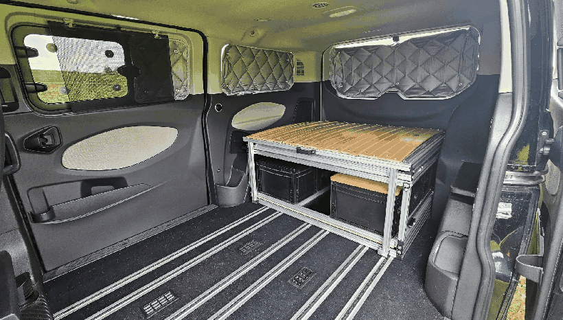 KARL - die Campingbox mit dem klappbaren Bettmodul! zwei K´s