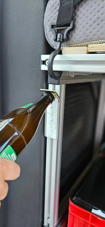 CARLOS – Campingbox mit Heckauszug & faltbarem Bettauszug - Campingbox mit Lattenrost für Transporter & Vans | Kastenkiste.de