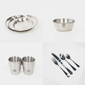 Miet-Zubehör Geschirr-Set für zwei (BOXIO PLATE, BOWL, CUP und EAT)