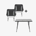 Miet-Zubehör Sitzen und Tisch (2× BOXIO CHAIR und 1× BOXIO TABLE)